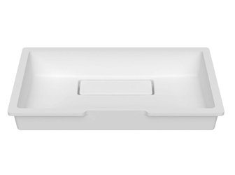 Porcelanosa SLANT Slant B828 - 48x28 cm: Solid Surface Wastafels  